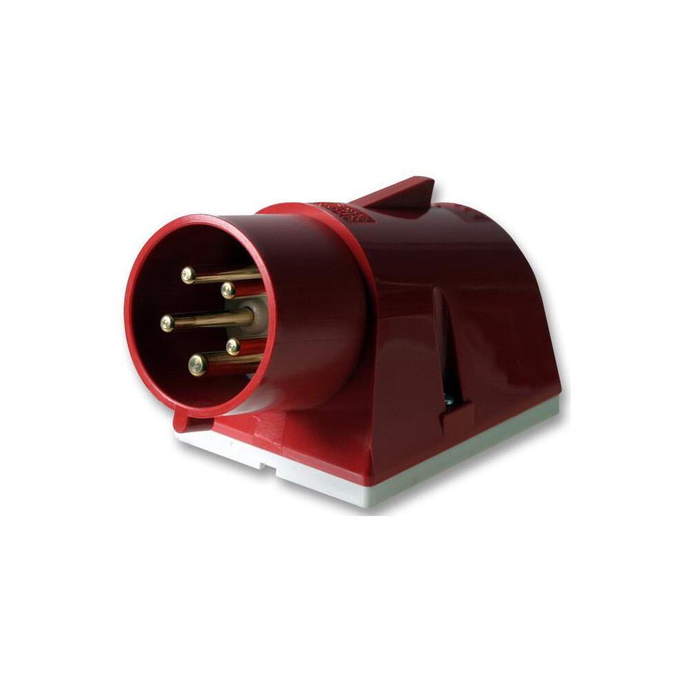 Pro Power - 32A, 415V, Surface Mount Ce Appliance Inlet, 3P+N+E, Red, Ip44 3341844132654
