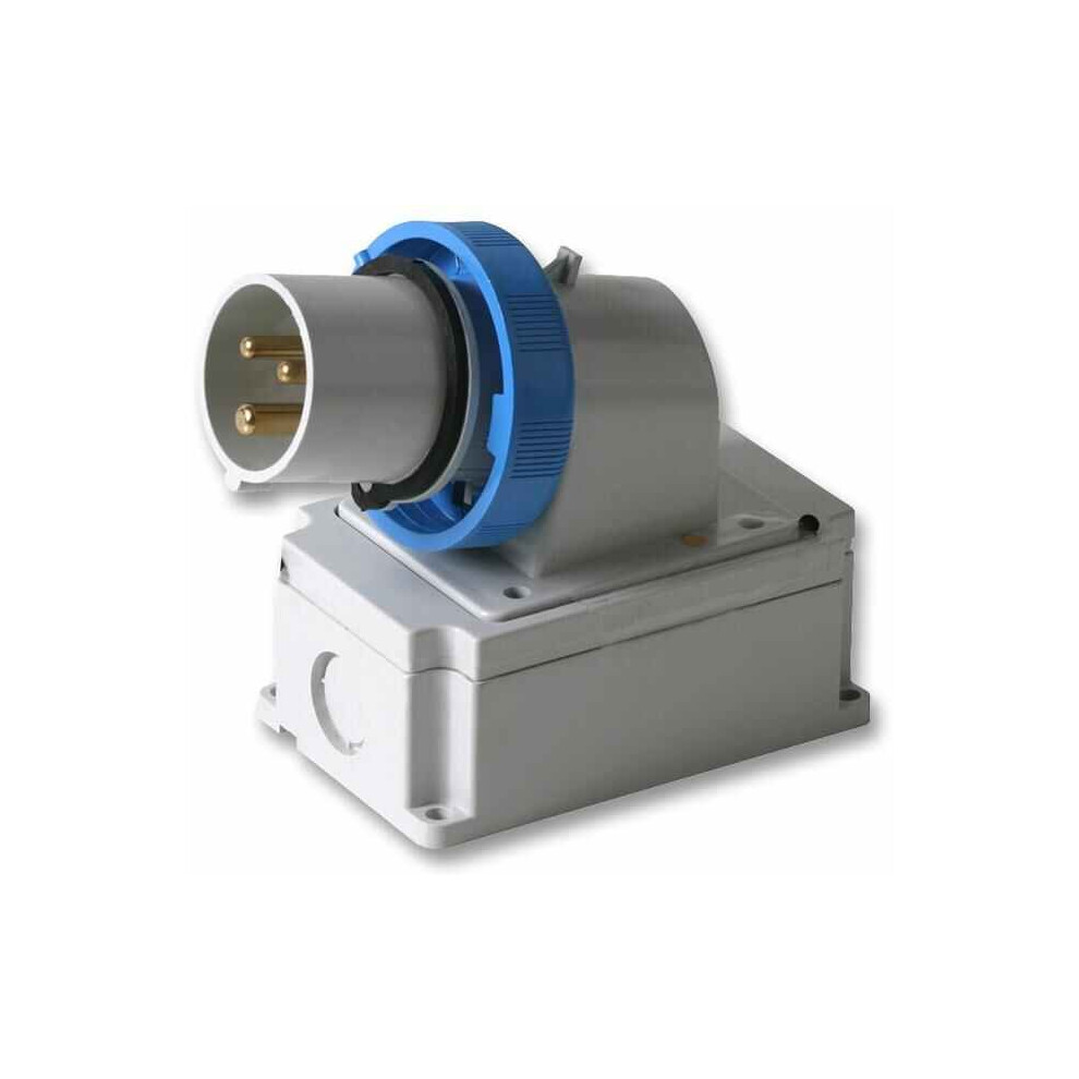 Pro Power - 32A, 240V, Surface Mount Cee Appliance Inlet, 2P+E, Blue, Ip67 3341844132777