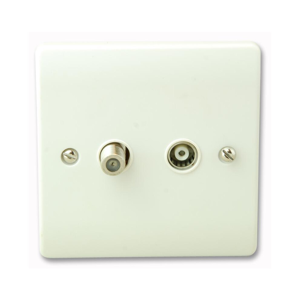 Click - Tv Aerial + Satellite Socket 3341844142257
