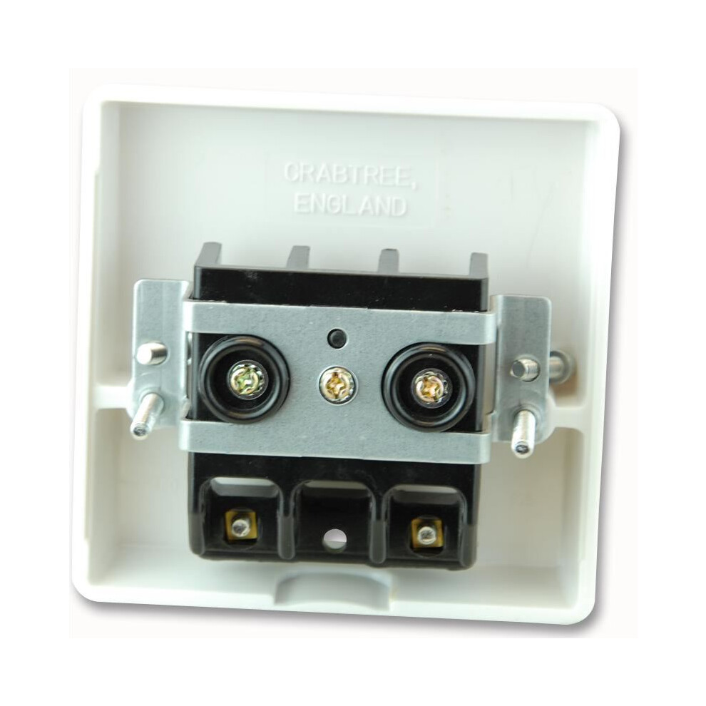 Crabtree - 45A Cooker Connection Unit, White 5017399029289