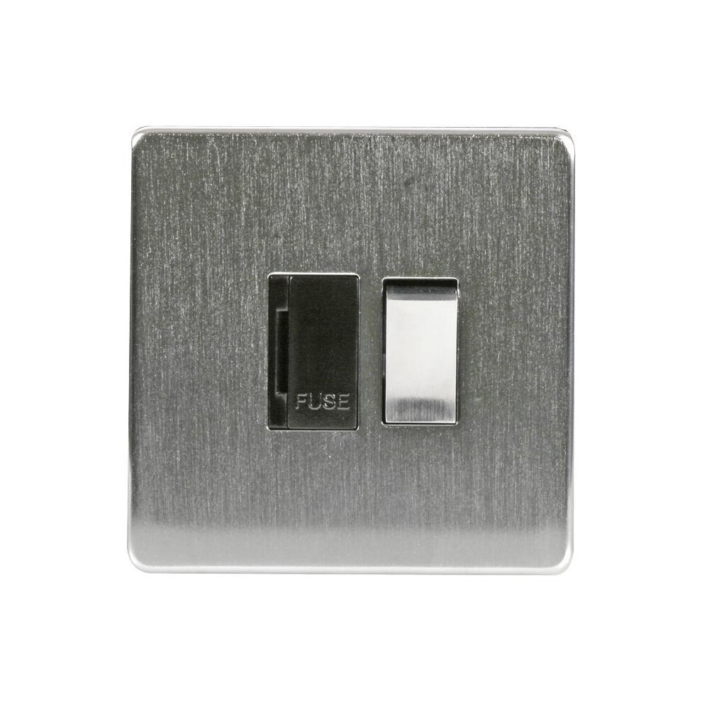 Crabtree - 13A Switched Fused Spur, Satin Chrome 5017399294267