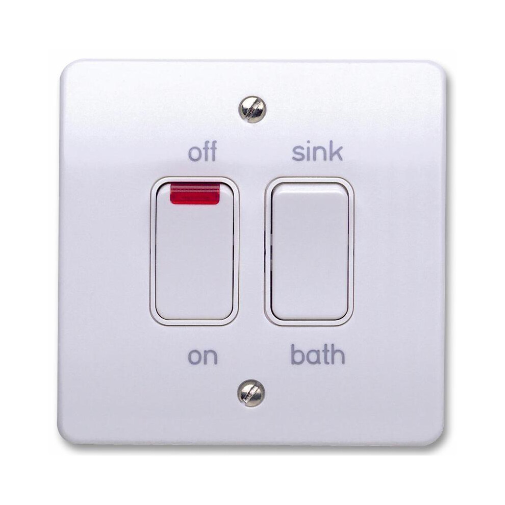 Mk - 20A Dual Immersion Heater Switch With Neon 5017490276940