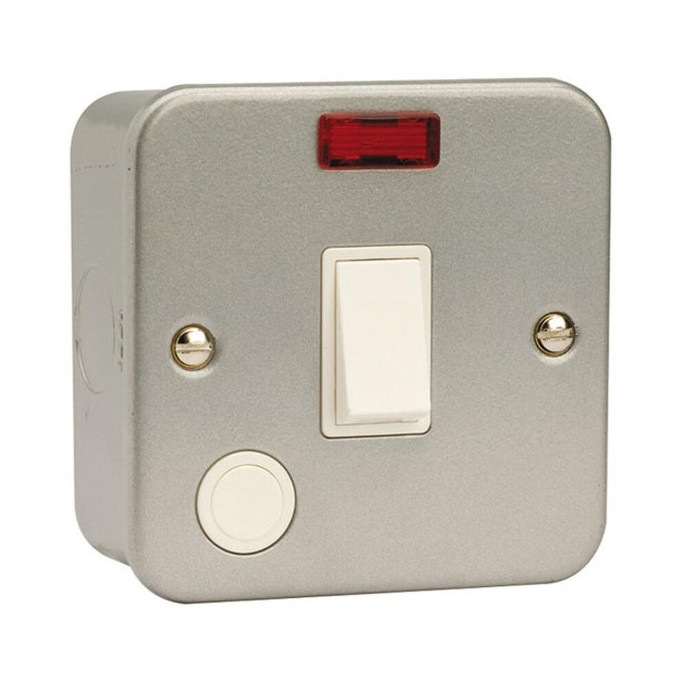 Click - 20A 1G Dp Metalclad Switch With Neon + Flex Outlet 3341844152072
