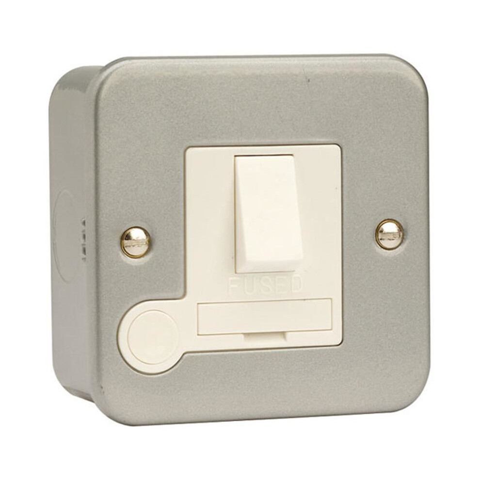 Click - Metalclad 13A Dp Switched Fused Spur With Flex Outlet, Surface Mount 5060021991355