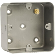 CLICK - 40mm 1 Gang Metalclad Back Box