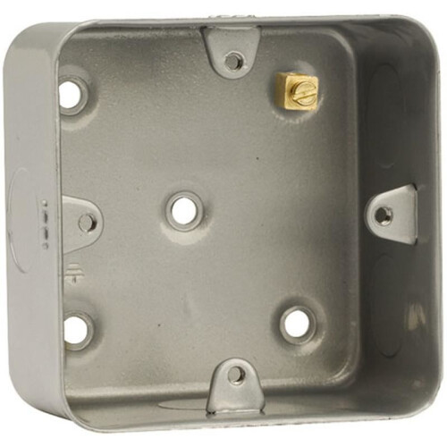 CLICK - 40mm 1 Gang Metalclad Back Box