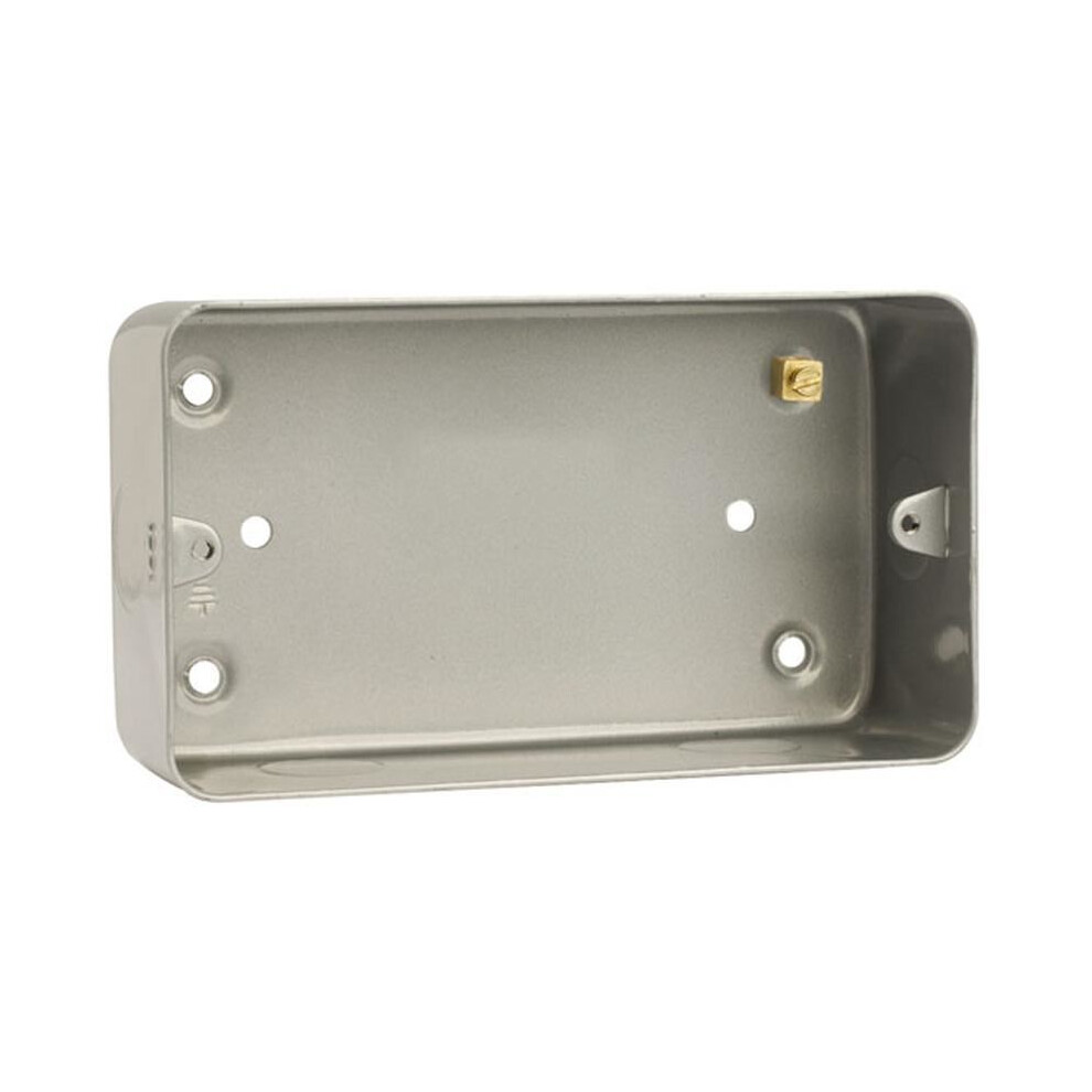 Click - 40Mm 2 Gang Metalclad Back Box 5060021991409