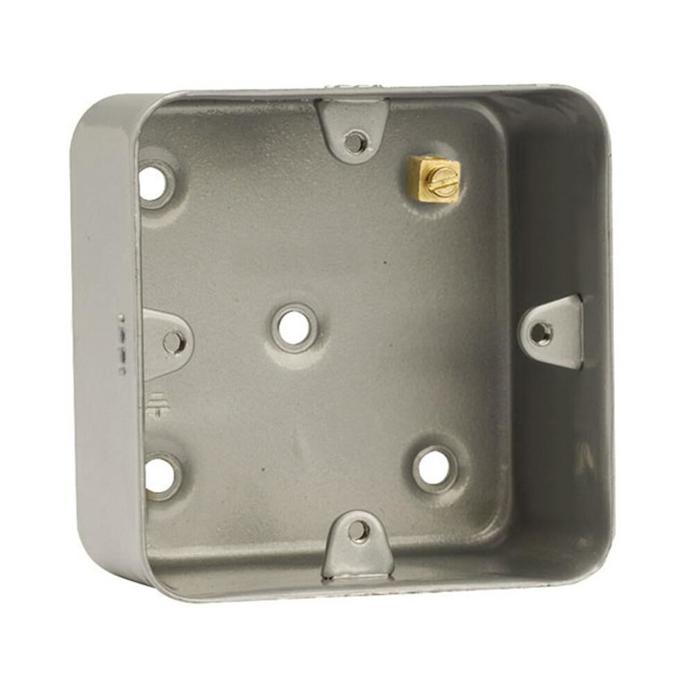 Click - 40Mm 1 Gang Metalclad Back Box Without Knockout 8800202386337