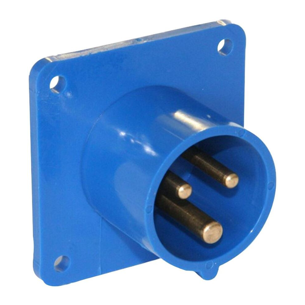 Pce - 16A, 230V, Panel Mount Cee Appliance Inlet, 2P+E, Blue, Ip44 3561214152482