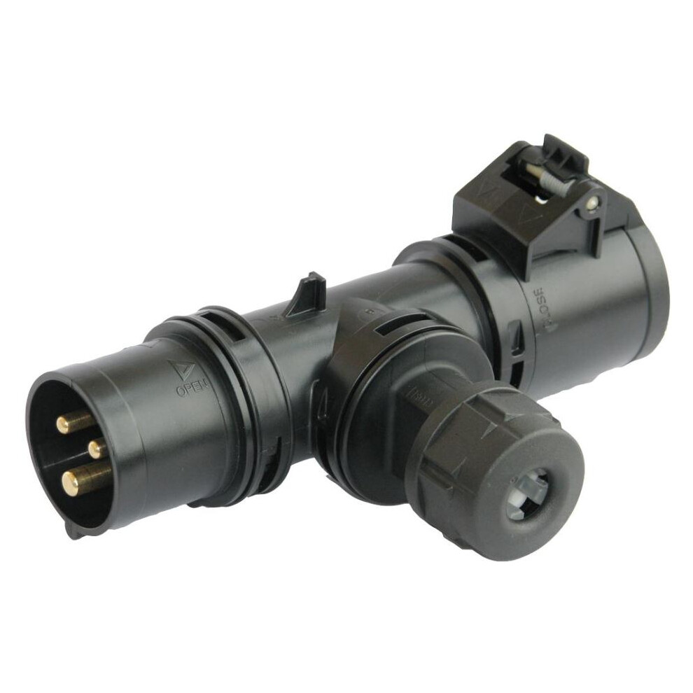 Pce - 16A, 230V, Cee T Connect, 2P+E, Black, Ip44 - Plug & Socket & Cable Entry 3561214152550