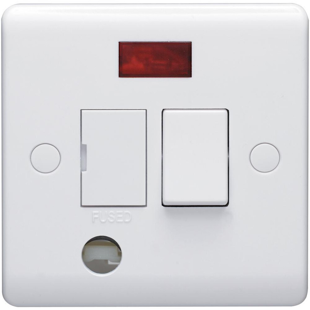Volex Accessories - 13A Switched Fused Connection Unit With Neon & Flex Outlet 3341844162125