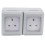 PRO ELEC - 2-Gang Weatherproof Mains Socket, IP55 1
