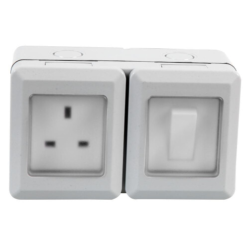 PRO ELEC - Weatherproof Switched Mains Socket, IP55