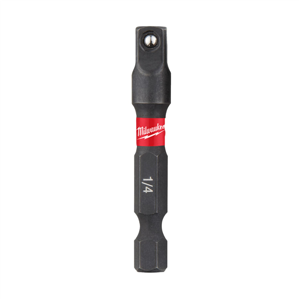 Milwaukee - SHOCKWAVE IMPACT DUTY Socket Adaptor 1/4Hex-1/4Sq - 1 Piece