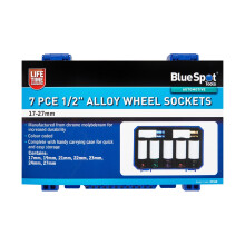 Blue Spot Tools - 7 PCE 1/2" Alloy Wheel Sockets (17-27mm)