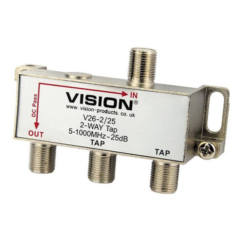 VISION - 2-Way 25dB MATV Tap V26-2/25