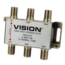 VISION - 4-Way 15dB MATV Tap V26-4/15