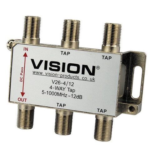 VISION - 4-Way 12dB MATV Tap V26-4/12