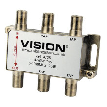 VISION - 4-Way 25dB MATV Tap V26-4/25