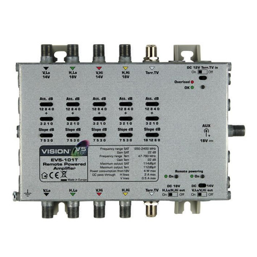 VISION - Line/Remote Powered Launch Amplifier EV5-101T