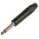 NEUTRIK - Jack Plug, 6.35mm, Mono, Straight, Black 1