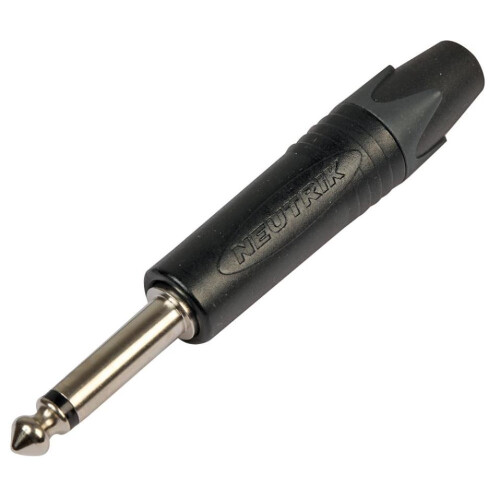NEUTRIK - Jack Plug, 6.35mm, Mono, Straight, Black