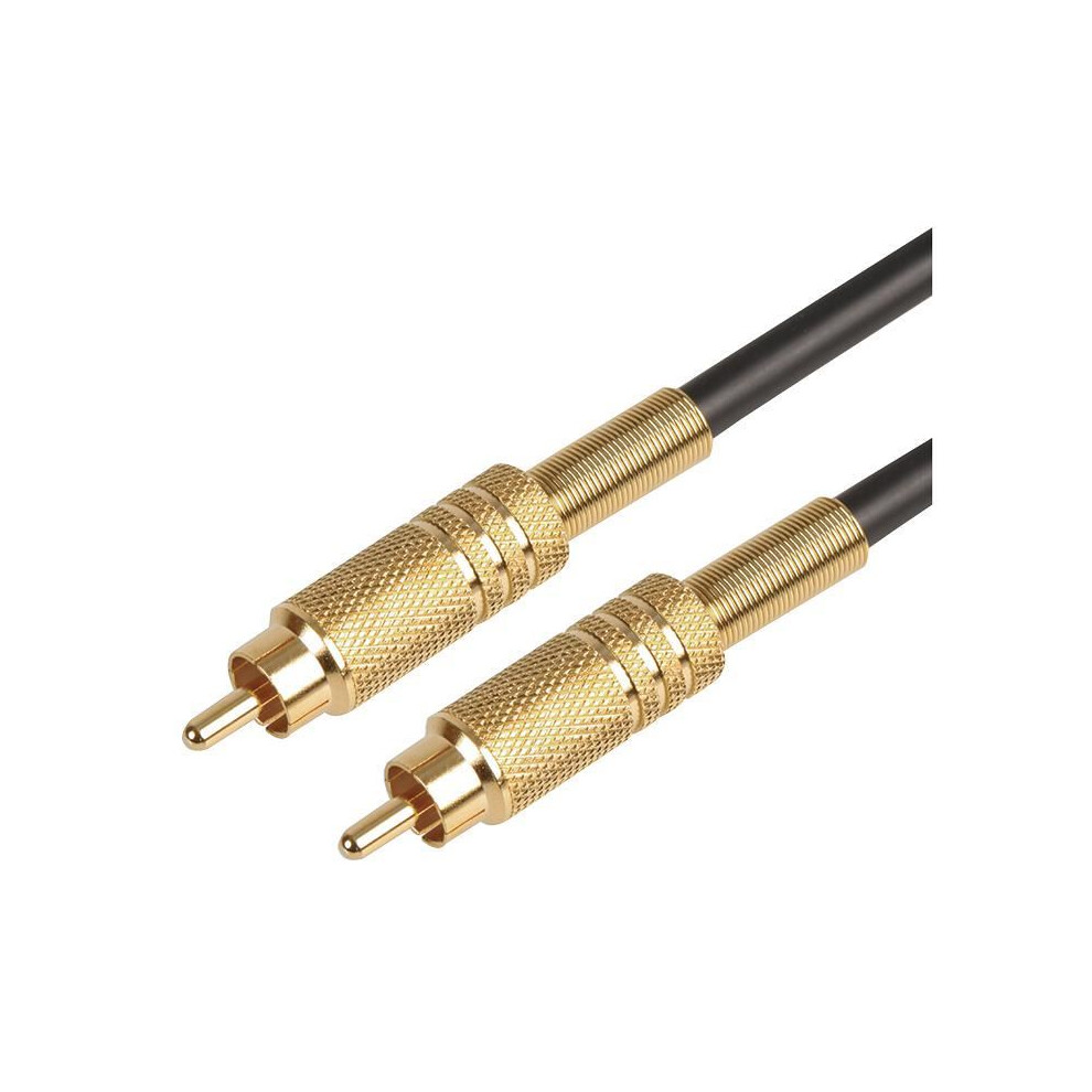 Pro Signal - Phono (Rca) Male To Male Lead With Rg59, 10M Black 5051259041165
