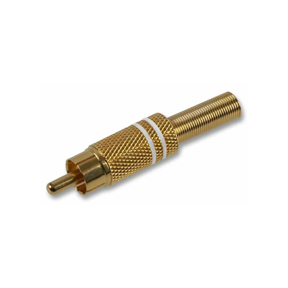 Pro Signal - Phono Plug, 5-6Mm Gold/White 3341804142426