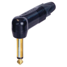 NEUTRIK - 6.35mm Jack Plug, Mono, 90 Degree, Black