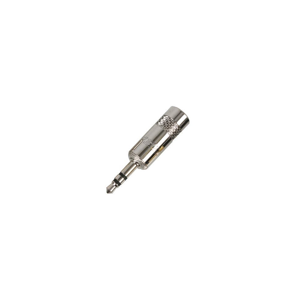 Rean - 3-Pole, 3.5Mm Metal Jack Plug With Crimp Strain Relief 3561084112883