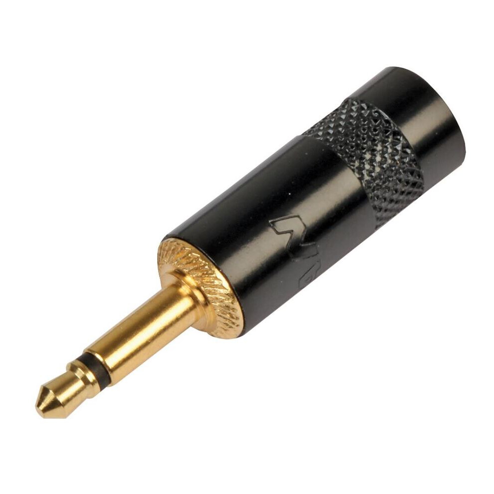 Rean - 2-Pole, 3.5Mm Metal Jack Plug With Crimp Strain Relief 3561084112876