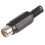 PRO SIGNAL - Black Inline Phono Socket 1