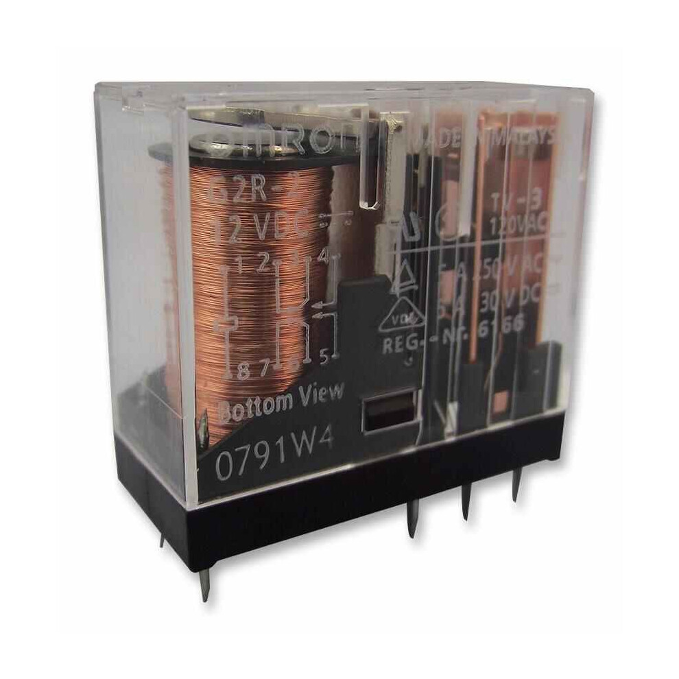 Omron Electronic Components - Relay, Pcb, Dpco, 12V Dc