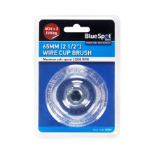 Blue Spot Tools - 65mm (2 1/2") M14 x 2 Wire Cup Brush