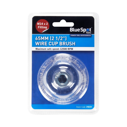 BlueSpot Blue Spot Tools - 65mm (2 1/2") M14 x 2 Wire Cup Brush
