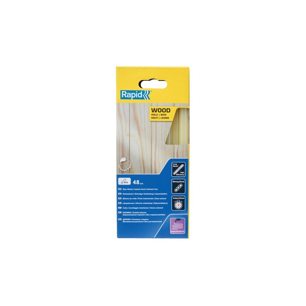 Rapid - Wood Glue Sticks 12 x 190mm (Pack 48)