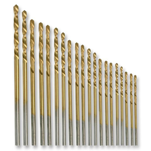 DURATOOL - Micro HSS Drill Bit Set, 20 Piece