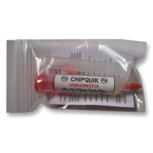 CHIP QUIK - Water-Washable, No-Clean Tack Flux Syringe with Plunger & Tip, 10cc