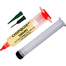 CHIP QUIK - No-Clean Halogen-Free Tack Flux Syringe with Plunger & Tip, 10cc
