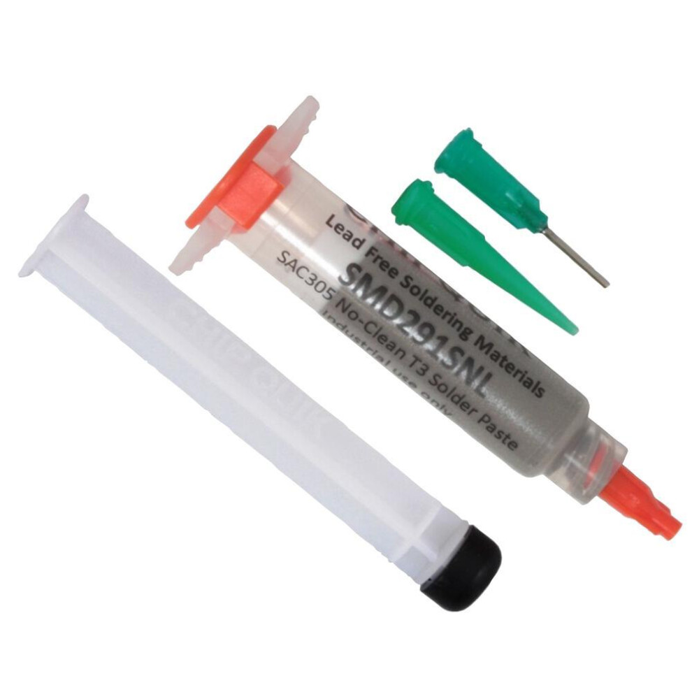 Chip Quik No-Clean Lead-Free Solder Paste Syringe With Plunger & Tip 5Cc 3341854182229