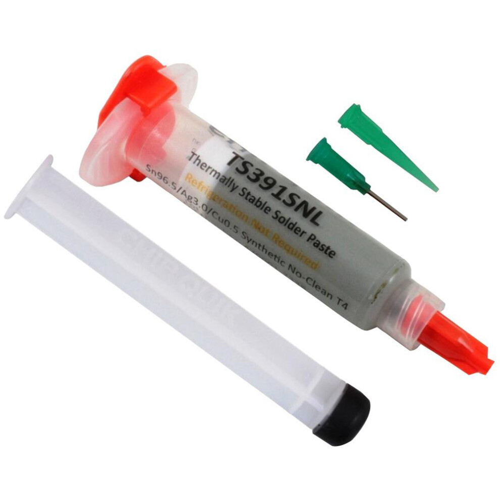 Chip Quik Lead-Free, Thermally Stable Solder Paste Syringe With Plunger & Tip 3341854182304