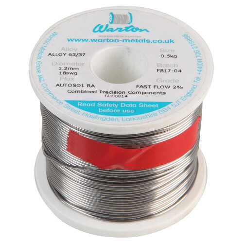 WARTON - No-clean Cored Solder Wire 18SWG