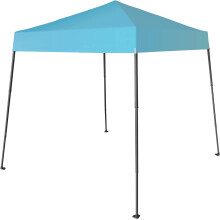 CROWN SHADES Pop-up Canopy, Base 8x8 ft, Top 6.5x6.5 ft. Slant Leg Canopy, Blue