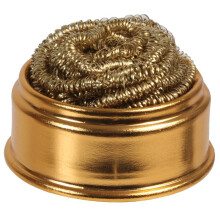 DURATOOL - Brass Wool Soldering Tip Cleaning Ball with Dish