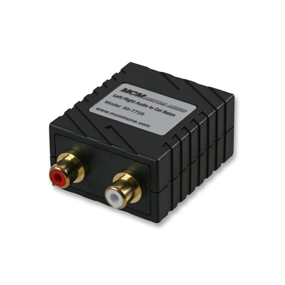 PRO SIGNAL - Cat 5 (1x RJ45) to 2x Phono (RCA) Sockets Audio Balun-image-OPC-PFCDDNC-NEW