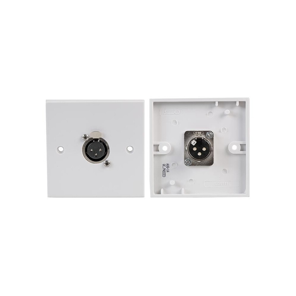 Pro Signal - Xlr Socket Wallplate White 5051259218352
