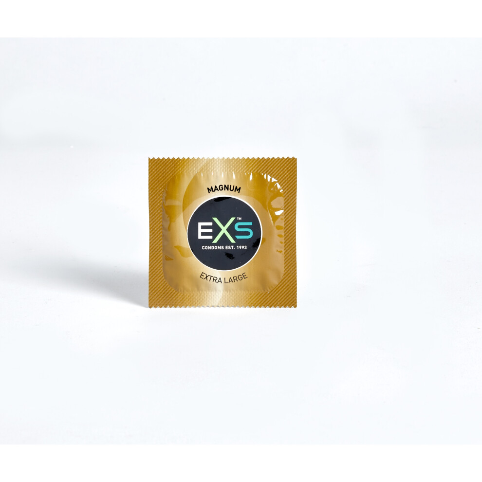 24 x Exs Magnum Large Condoms | Vegan Condoms | 60mm Width 212mm Length