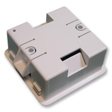 MK - 1 Gang White Dry Partition Flush Mount Pattress Box