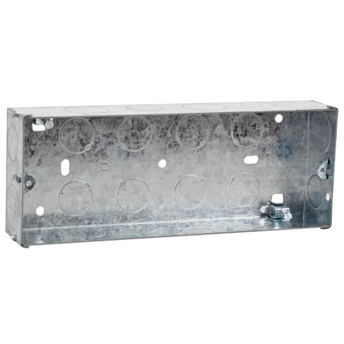 MK - 3 Gang 35mm Steel Back Box