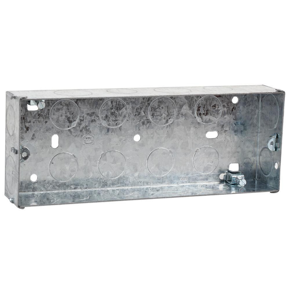 Mk - 3 Gang 35Mm Steel Back Box 5017490272256